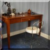 F61. Writing desk with drawer. 30”h x 48”w x 24”d 
